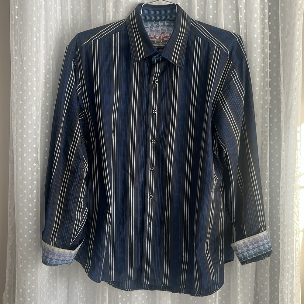 Robert Graham Button-Down Dress Shirt; Size Men’s 2XL